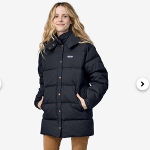 EUC Patagonia Cotton Down Parka S Pitch Blue